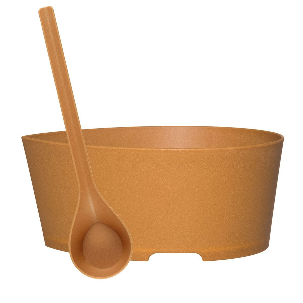 Rento Pisara Natural Speckled Brown Sauna Basin & Ladle Set