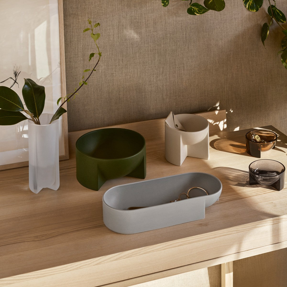 iittala Kuru Light Grey Ceramic Interior Bowl