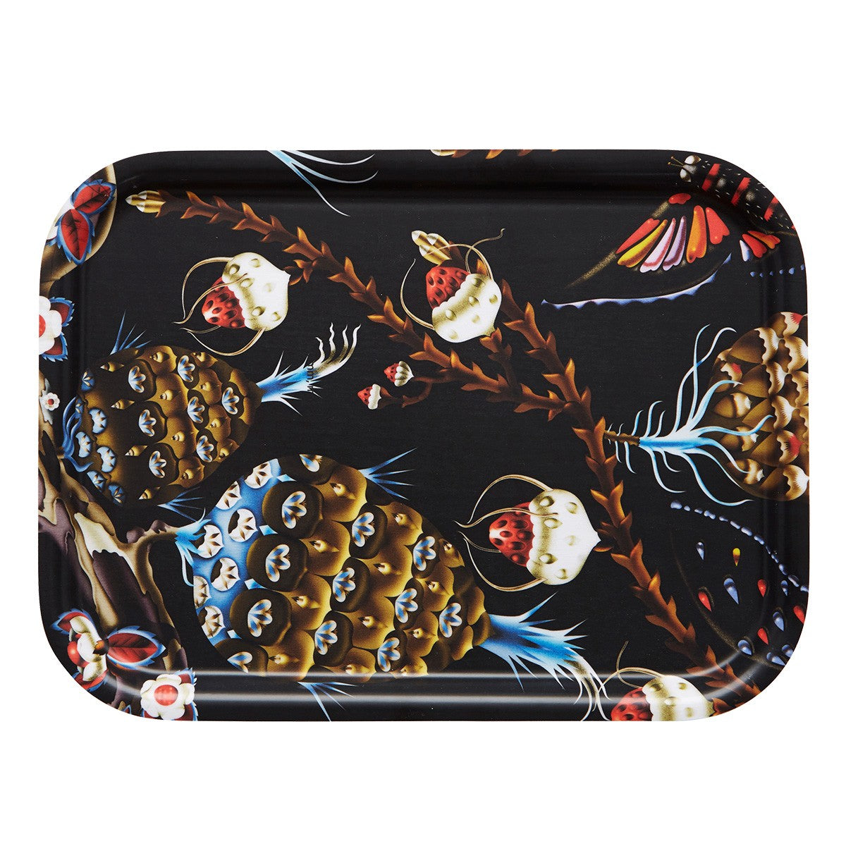 Klaus Haapaniemi Pinecone Black / Multicolor Small Tray