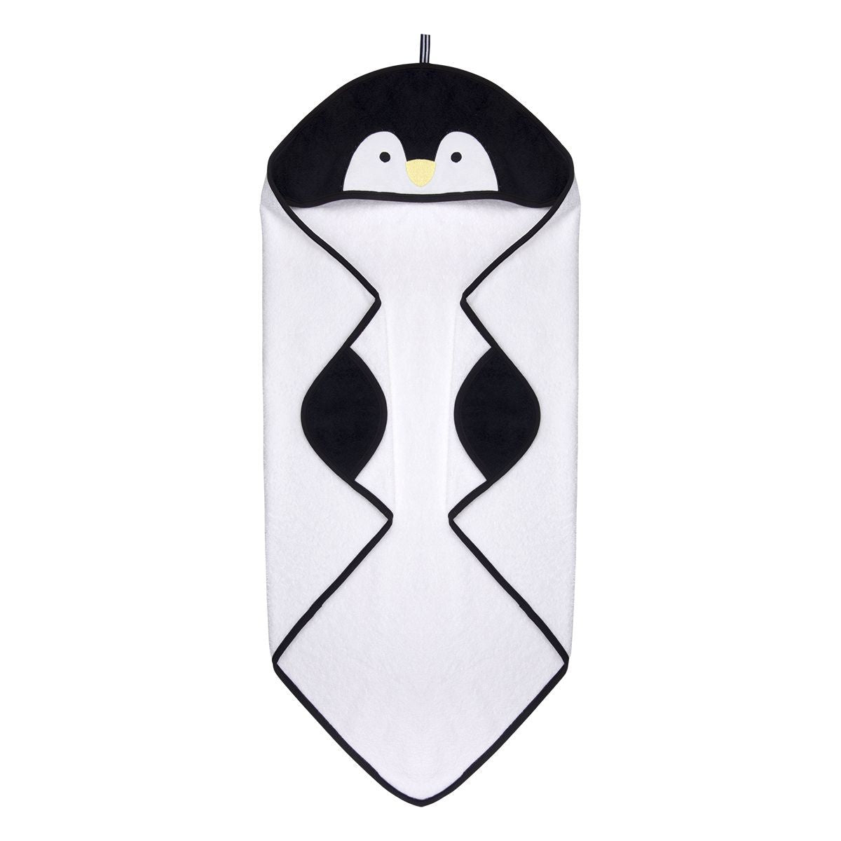 Pentik Pingviini Black / White Hooded Children's Towel