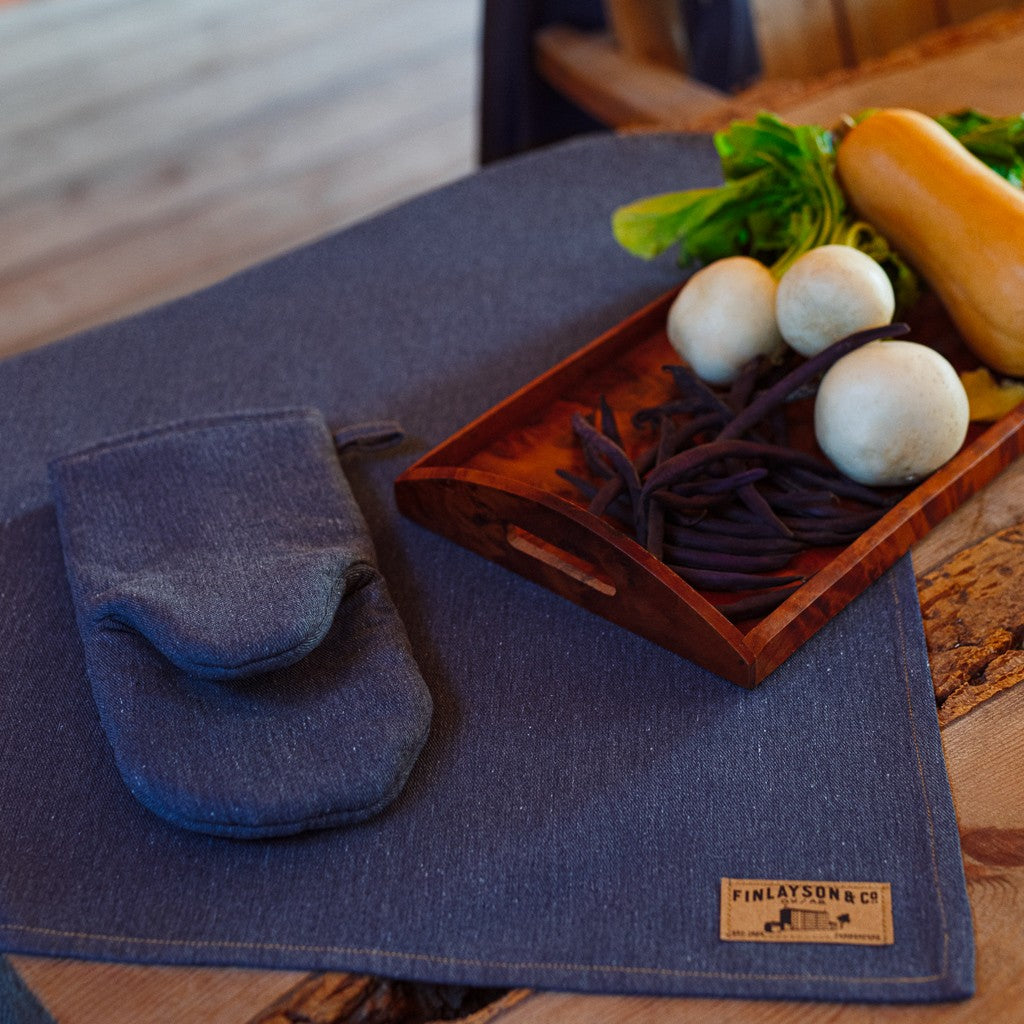 Finlayson Denim / Tan Old Jeans Oven Mitt