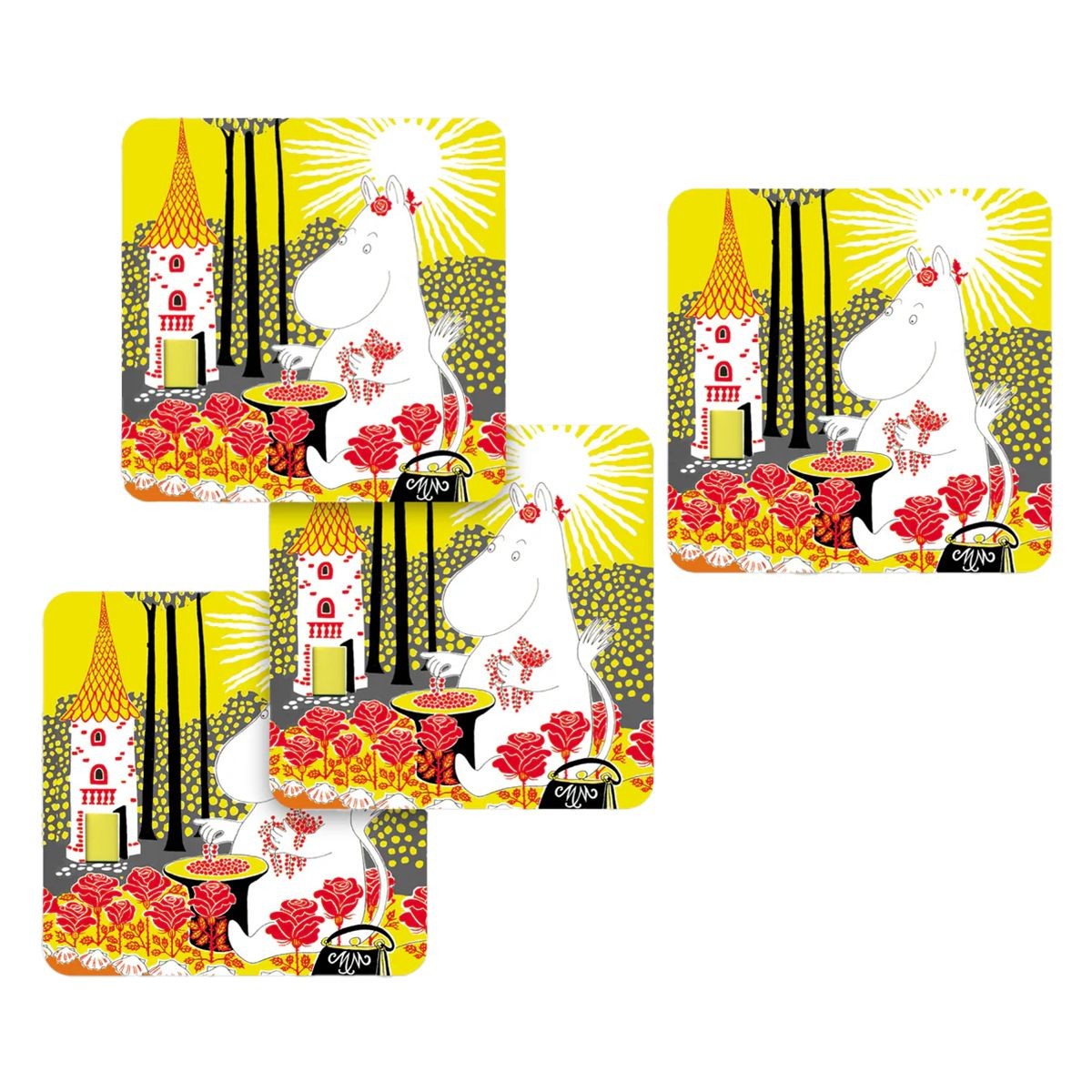 Moomin Sunshine Coasters - Set of 4