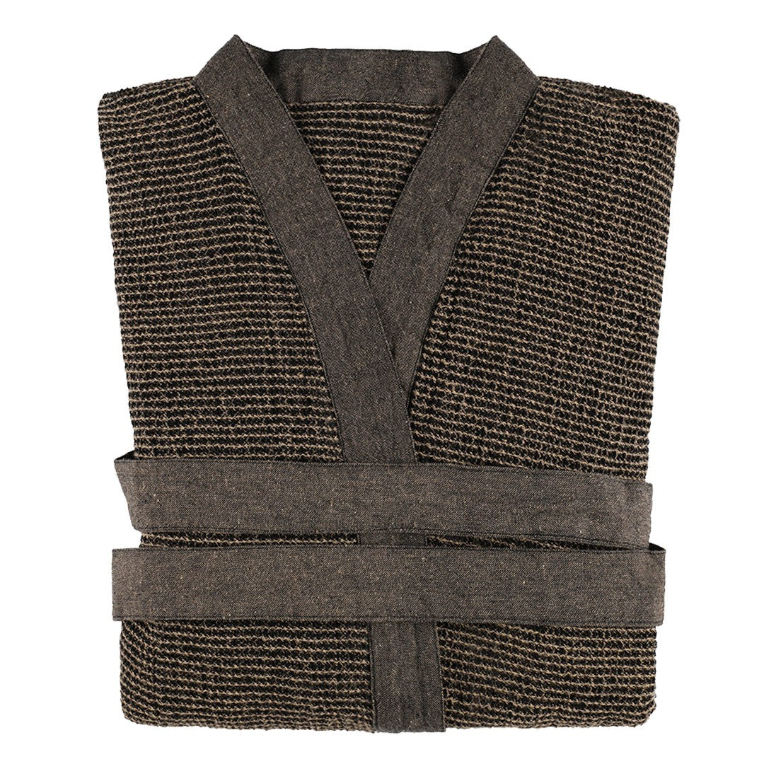 Rento Kenno Black / Beige Bathrobe