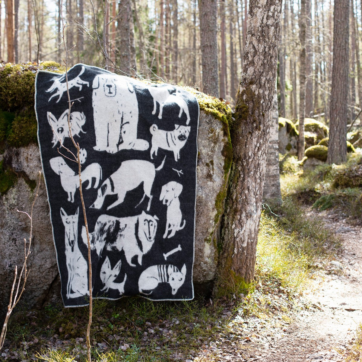 Lapuan Kankurit Koirapuisto Black Wool Blanket
