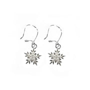 Korunilo Arctic Flower Silver Hook Earrings