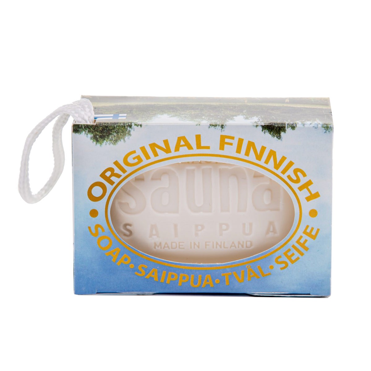 Original Finnish Sauna Soap on a Rope - Lilac