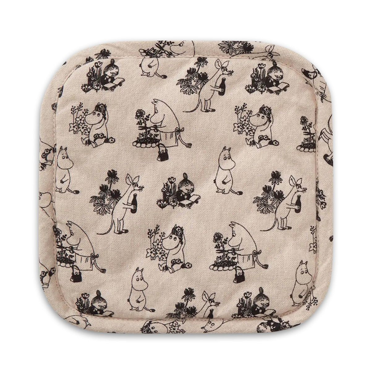 Moomin Beige / Black Pot Holder