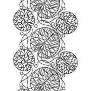 Marimekko Bottna White / Black Cotton Fabric