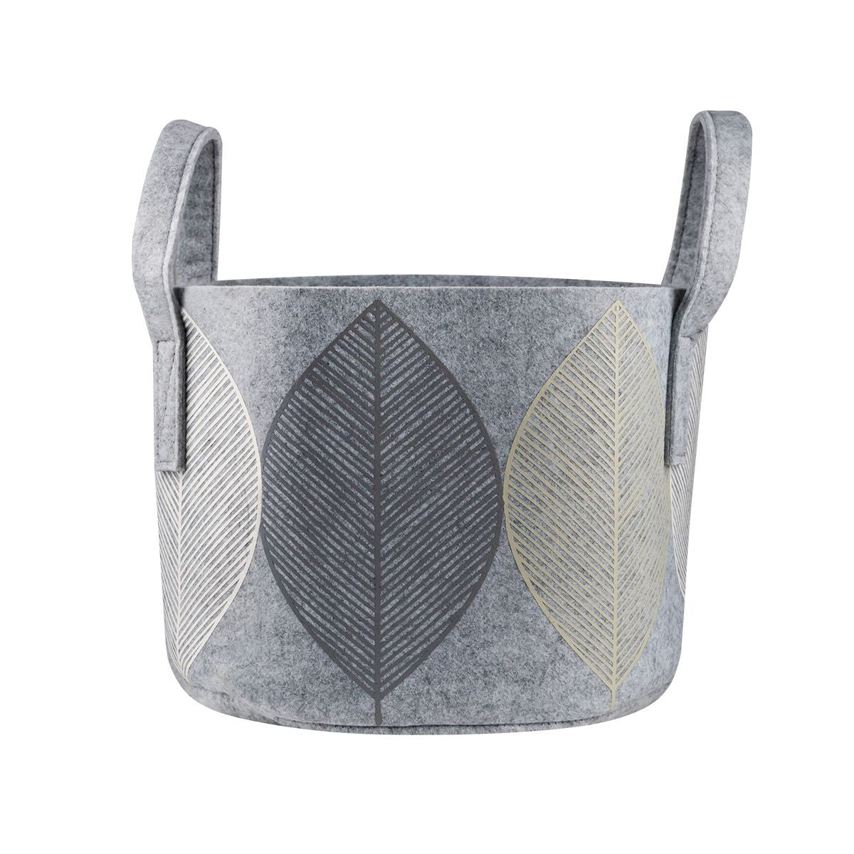 Muurla Leaf Light Grey Storage Basket