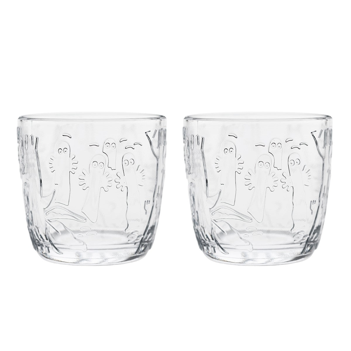Arabia Moomin Mystical Forest Clear 2pc Tumblers - 9-1/2 oz