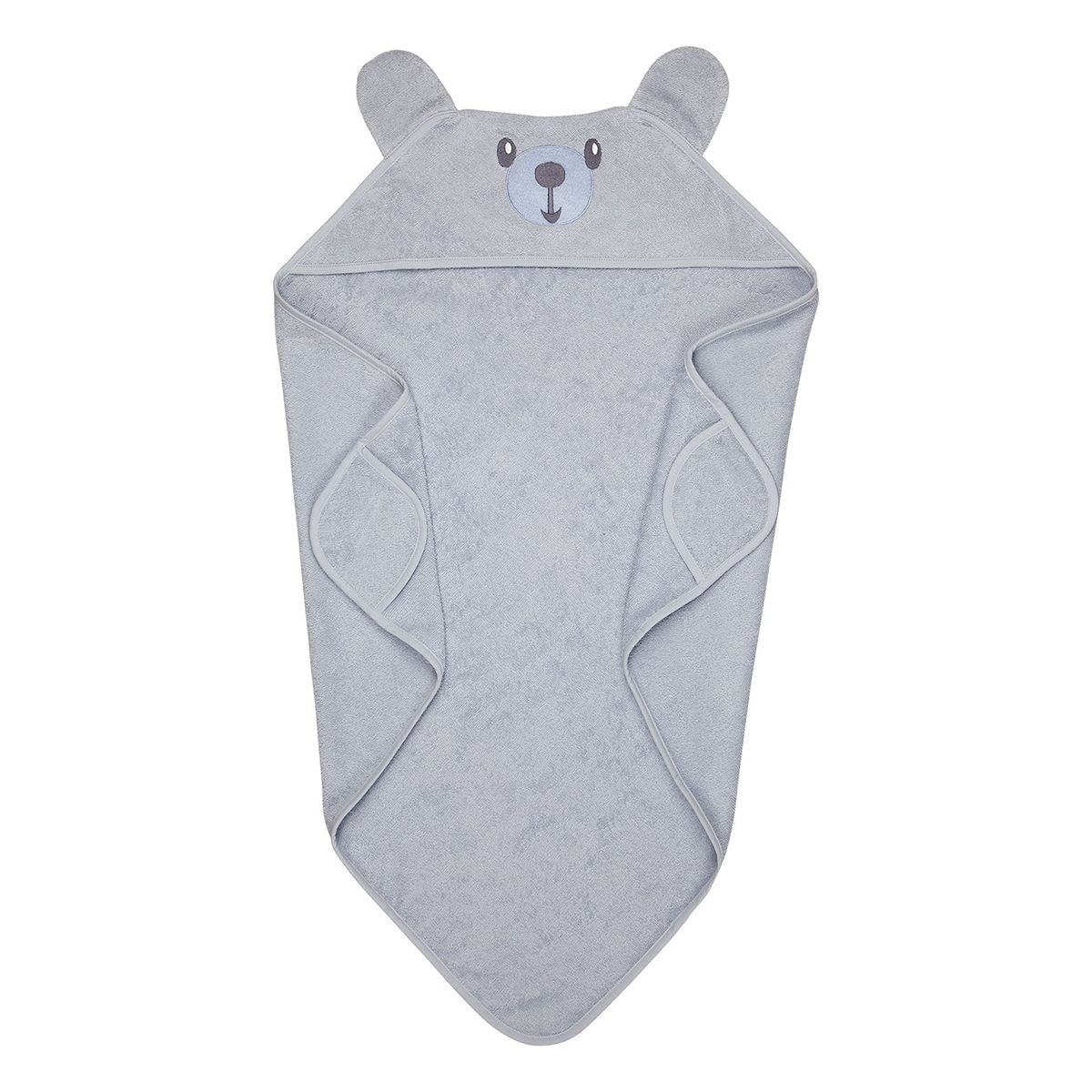 Pentik Pikkunallet Light Blue / Grey Hooded Children's Towel