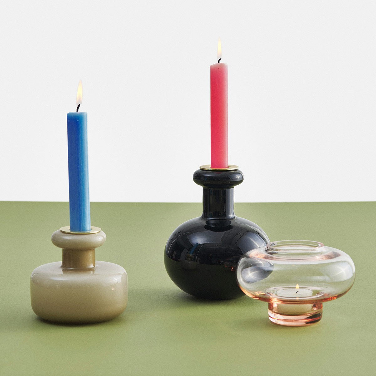 Marimekko Butticula Black Candle Holder
