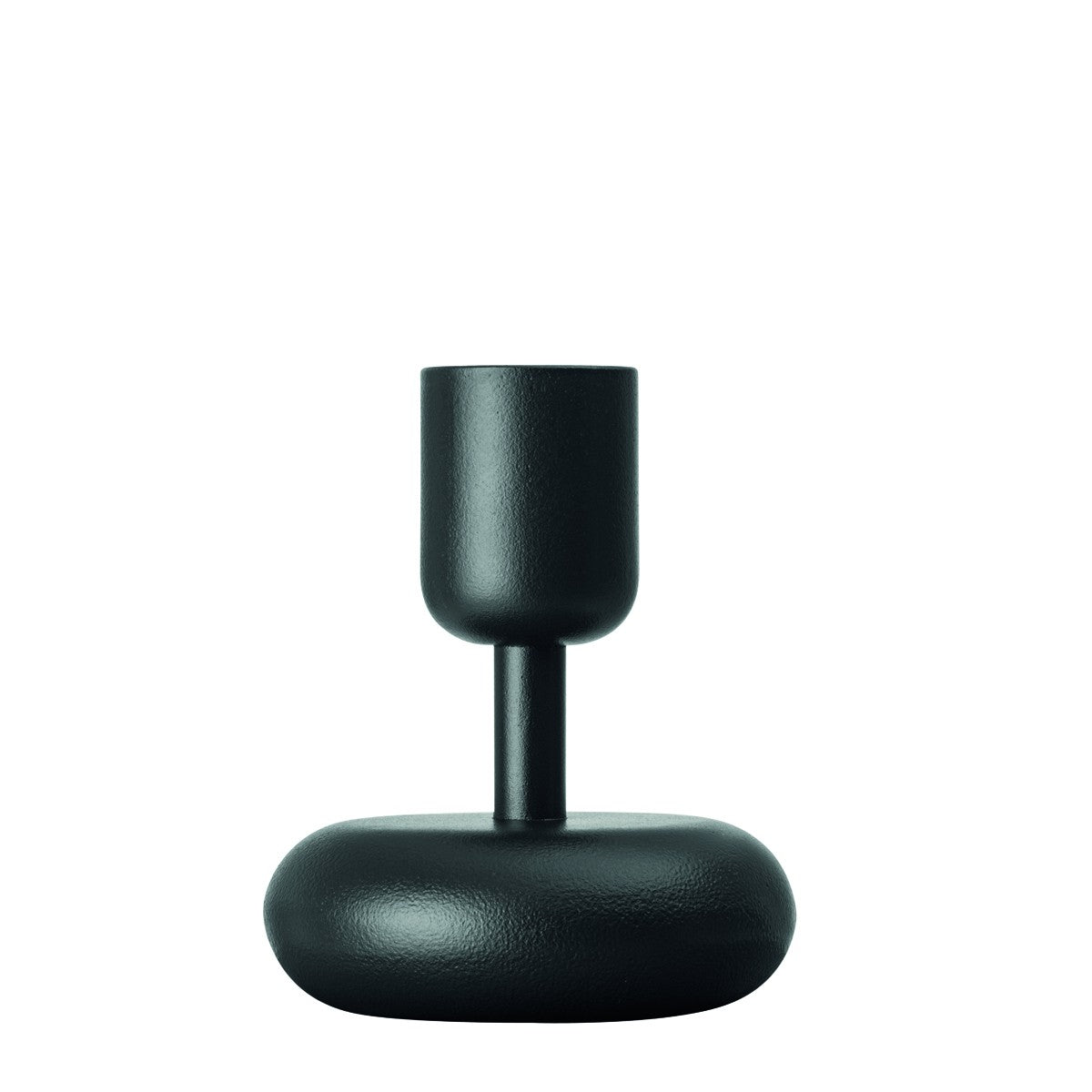 iittala Nappula Dark Grey Short Candle Holder