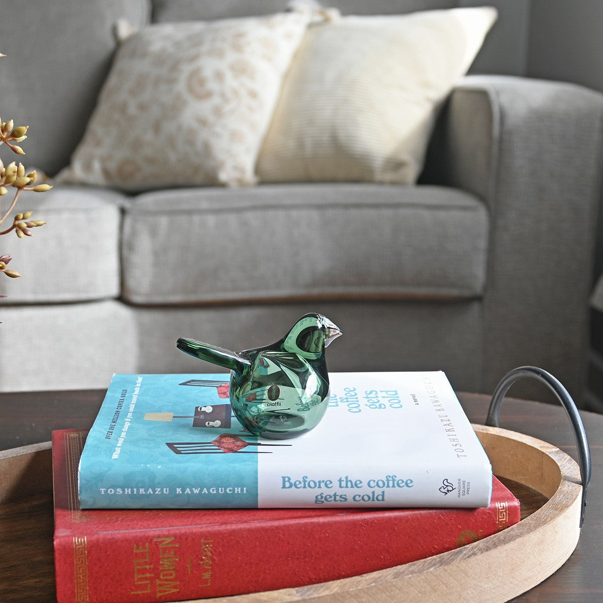 iittala Toikka Pine Green / Salmon Pink Flycatcher