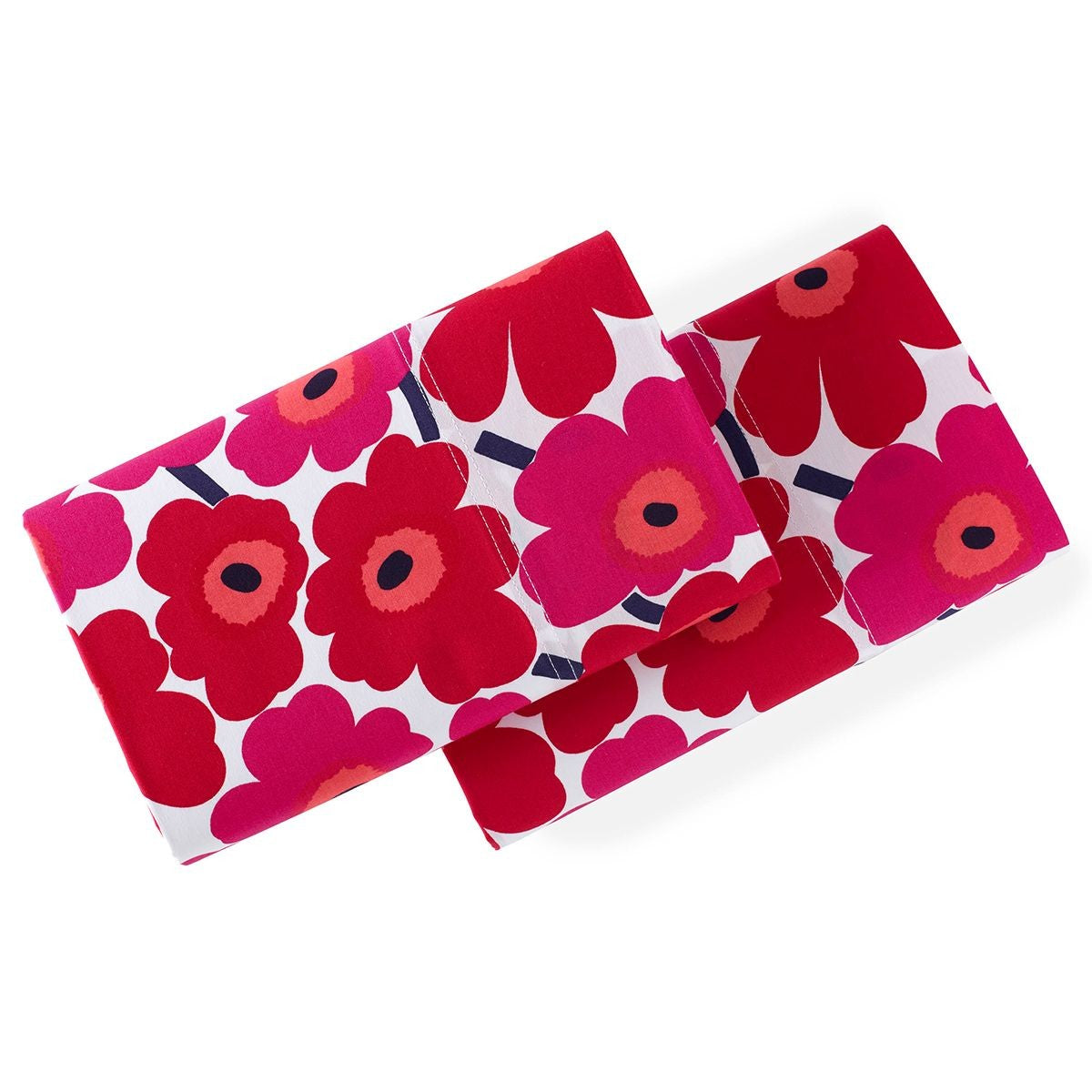 Marimekko Mini Unikko Red Standard Pillowcase Set