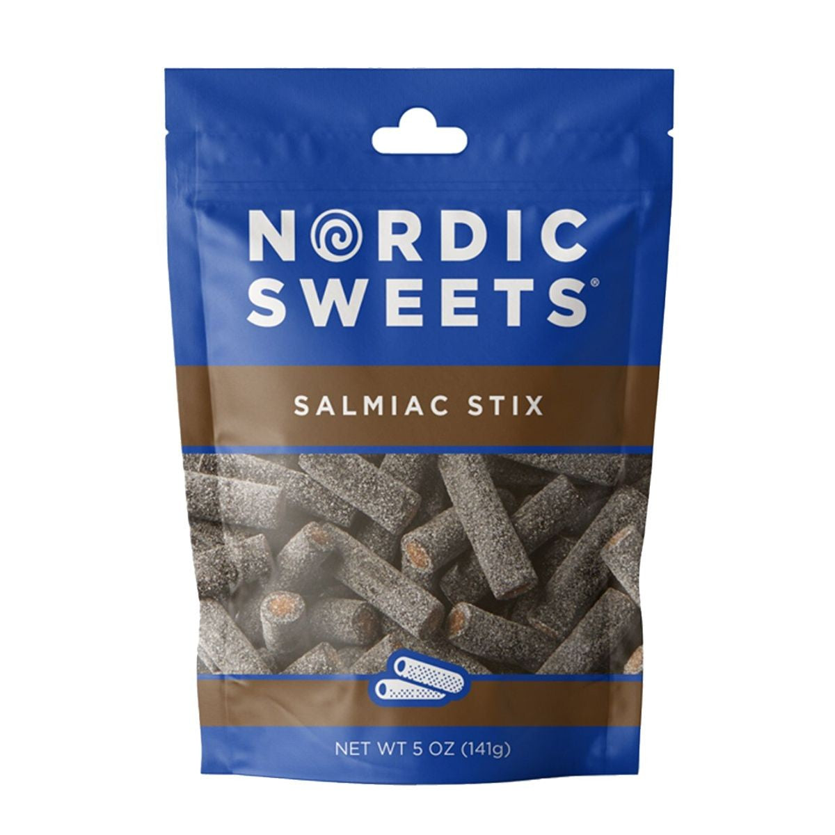 Nordic Sweets Salty Licorice Salmiac Stix - 5 oz
