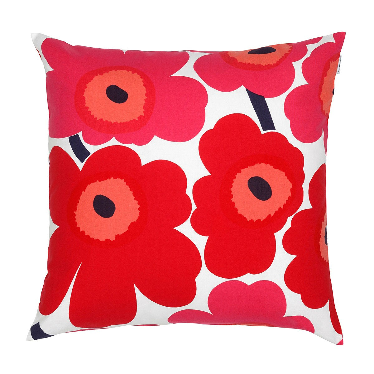 Marimekko Unikko Red / Pink Throw Pillow