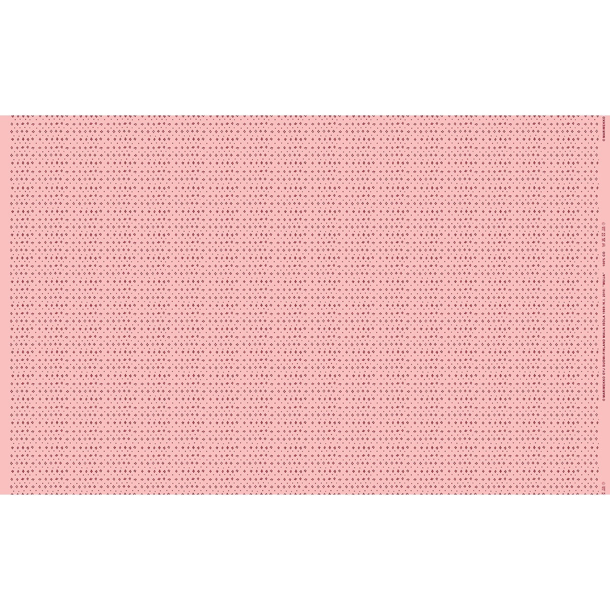 Marimekko Muija Light Pink / Chestnut Brown Cotton Fabric