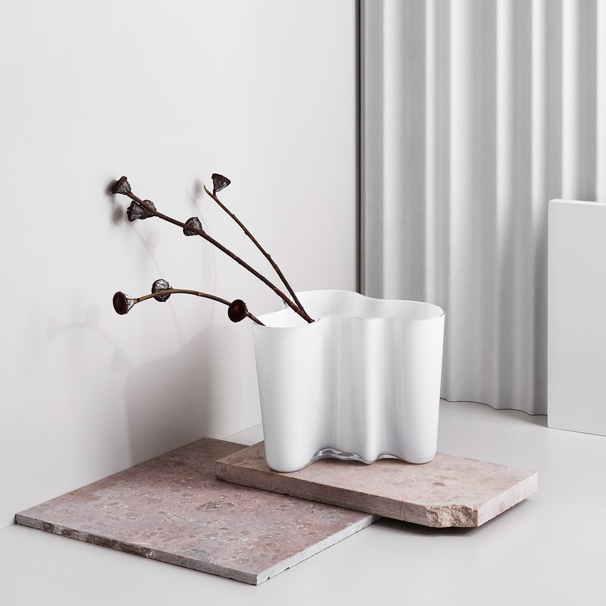 iittala Aalto White Vase - 4-3/4"