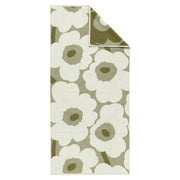 Marimekko Unikko Olive Green / Cream Bath Towel