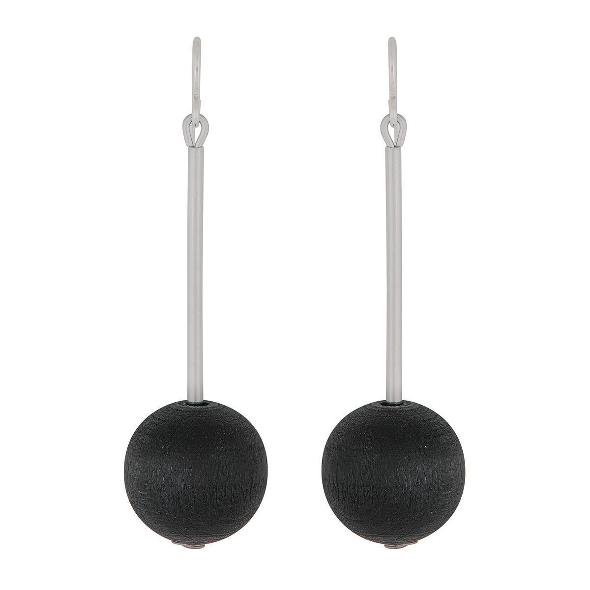 aarikka Elsa Black Drop Earrings