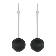 aarikka Elsa Black Drop Earrings