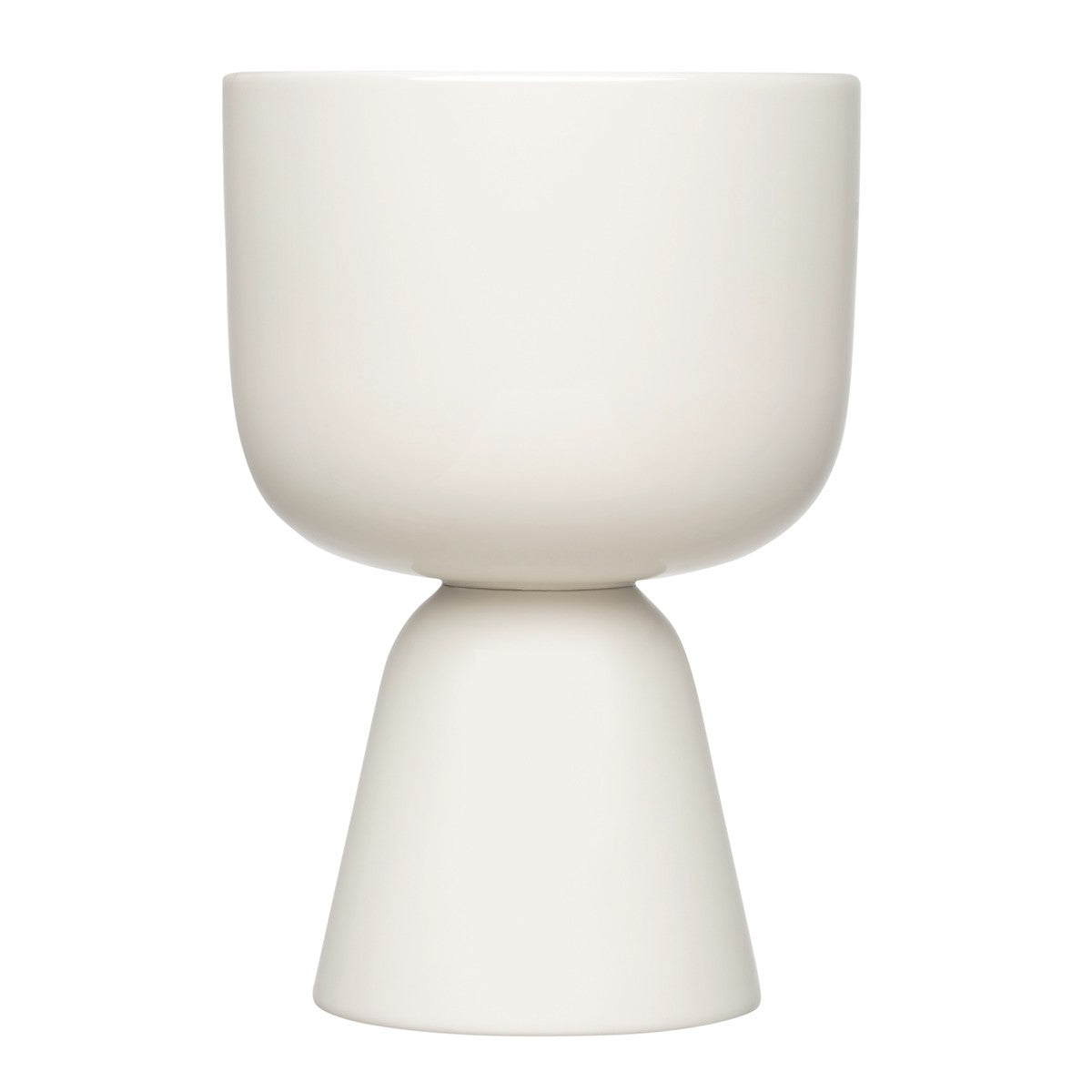 iittala Nappula White Short Plant Pot