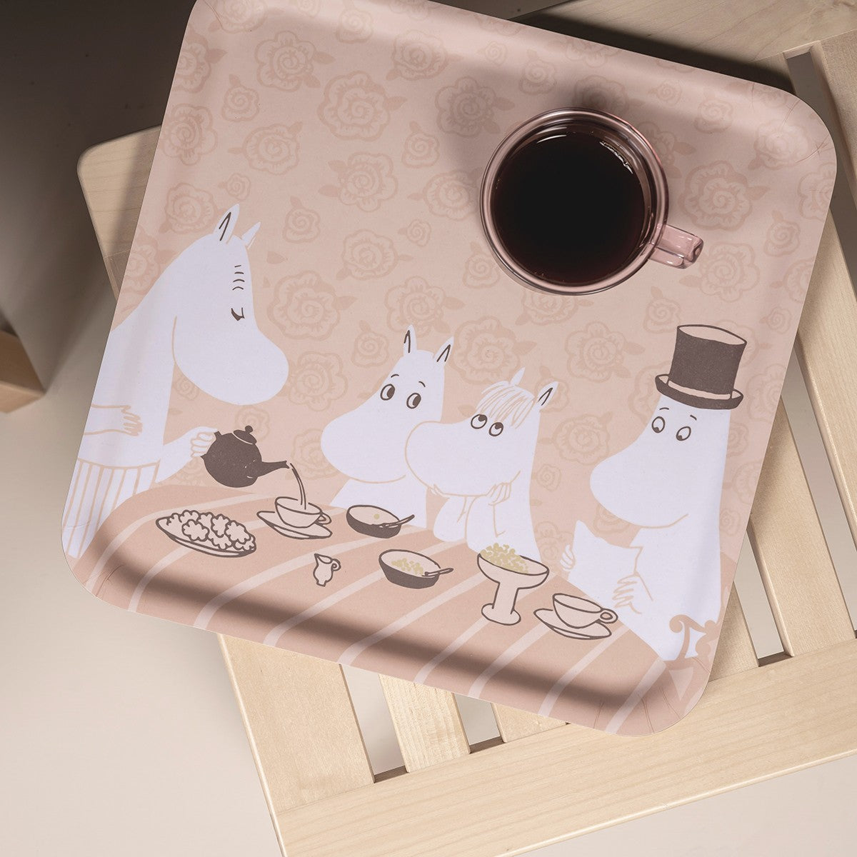 Muurla Moomin Coffee Time Peach Tray