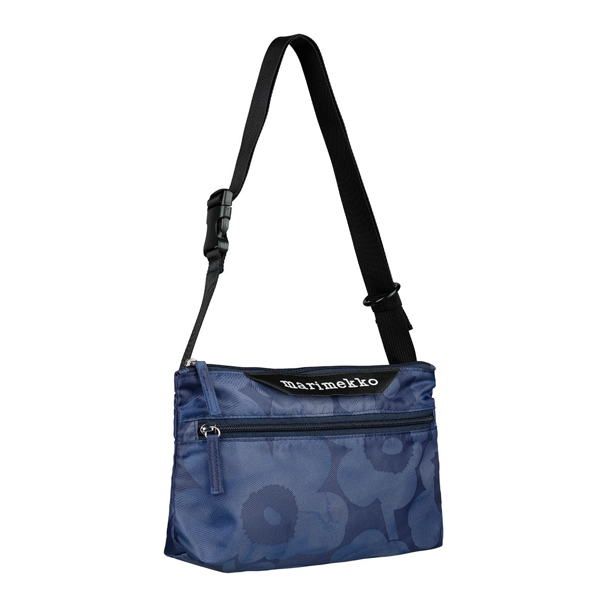 Marimekko Unikko Dark Blue Small Neat Crossbody Shoulder Bag
