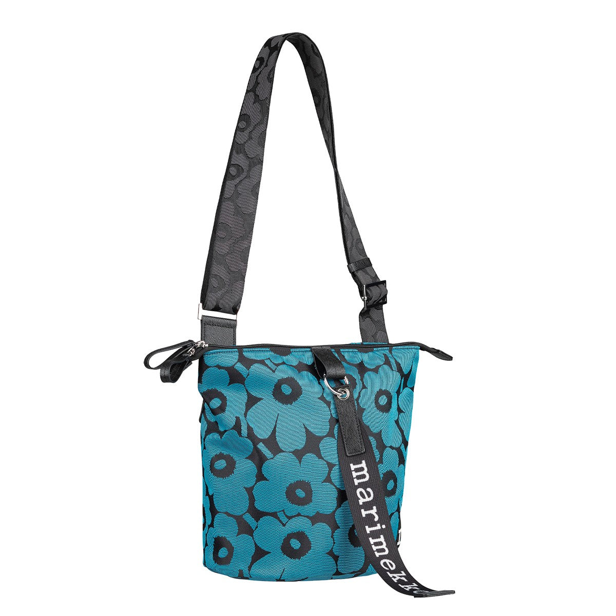 Marimekko Unikko Blue / Black Carry All Shoulder Bag