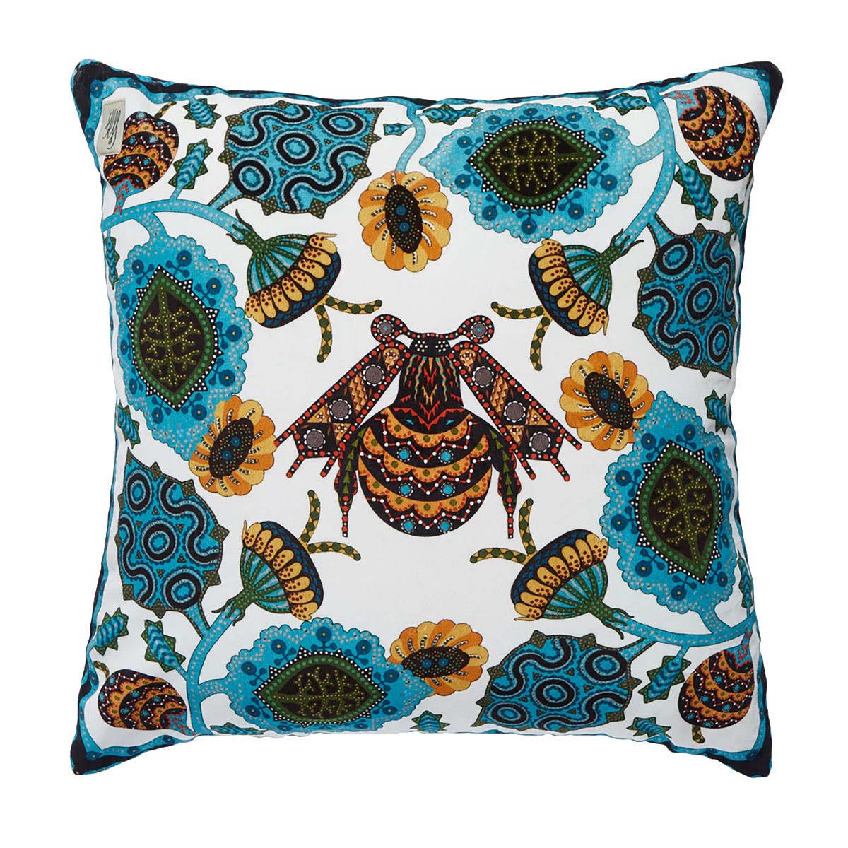 Klaus Haapaniemi Flower Bee Velvet Throw Pillow
