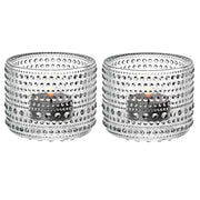 iittala Kastehelmi Clear Candle Holders - Set of 2