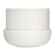 iittala Nappula White Plant Pot w/ Saucer