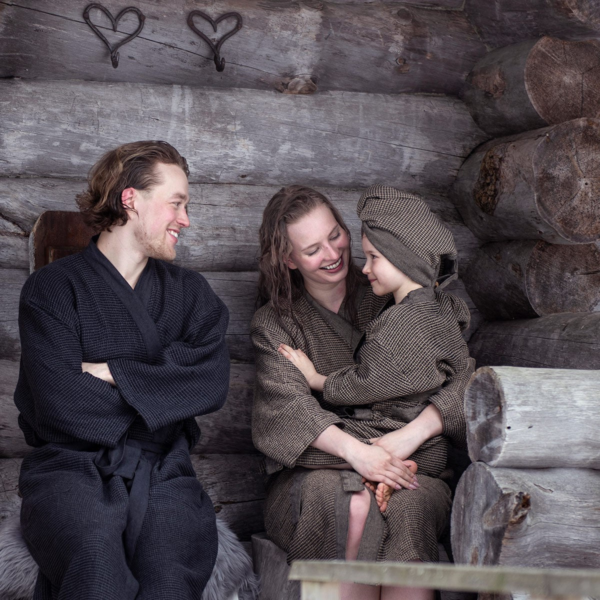 Rento Kenno Black / Beige Bathrobe