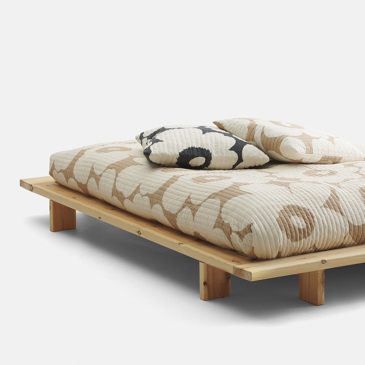 Marimekko Unikko Off White / Beige Bedspread - Large