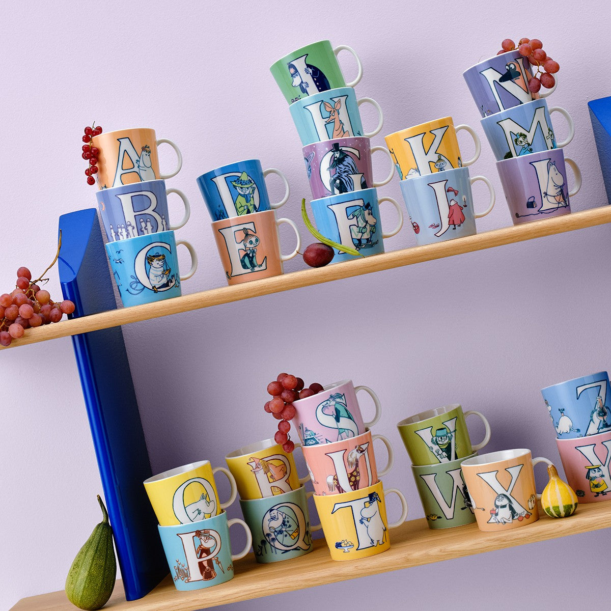 Arabia Moomin ABC Salmon Pink Mug - U