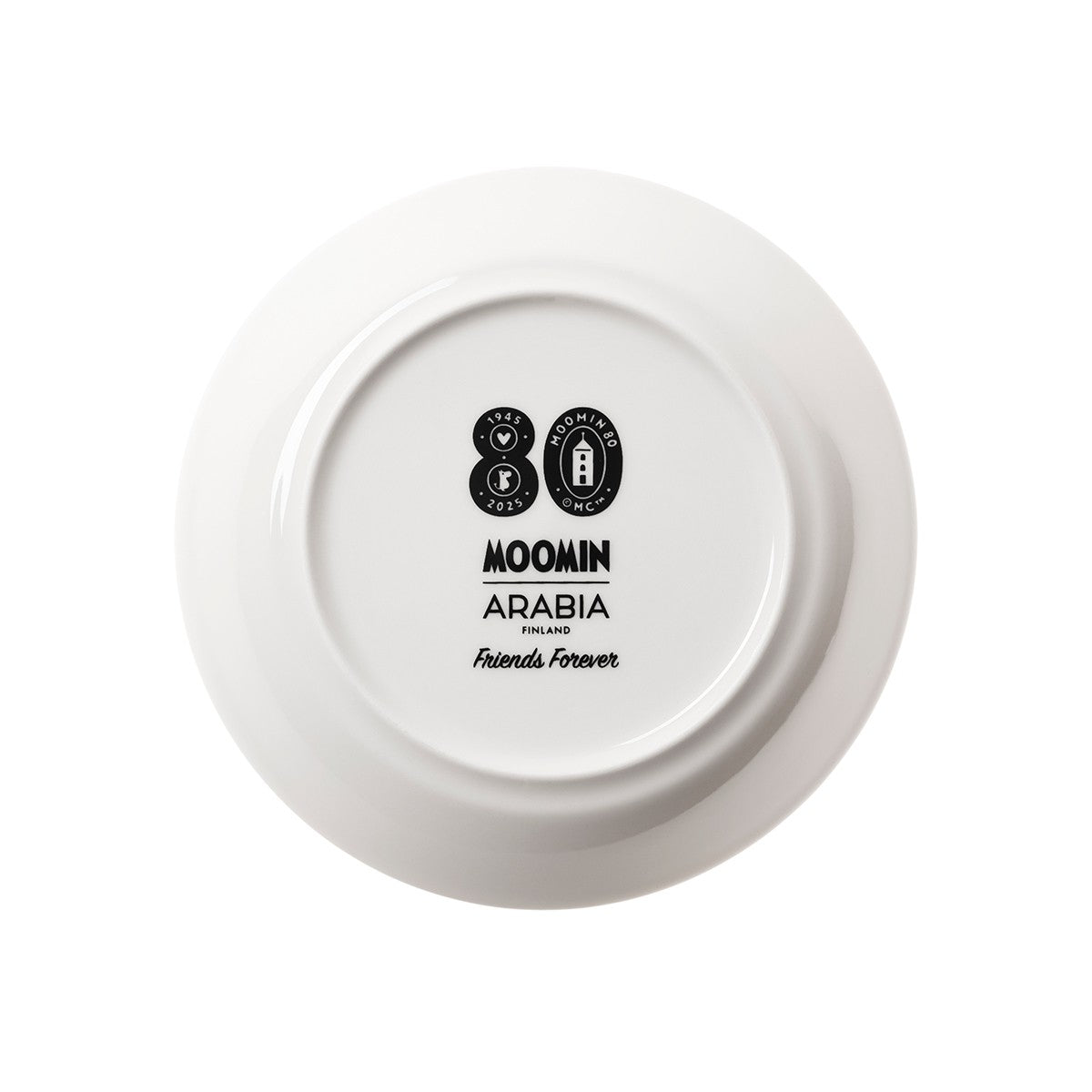 Arabia Moomin Friends Forever Saucer - 80th Anniversary