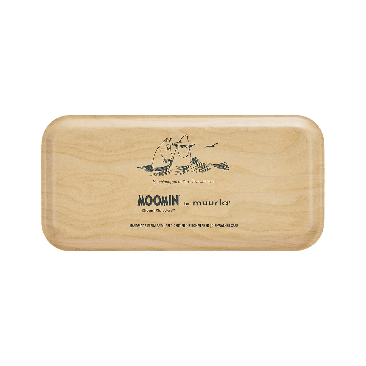 Muurla Moomin The Pier Wood / Black Small Tray
