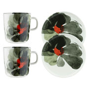 Marimekko Valssi Forest Green / Red 4pc Breakfast Set
