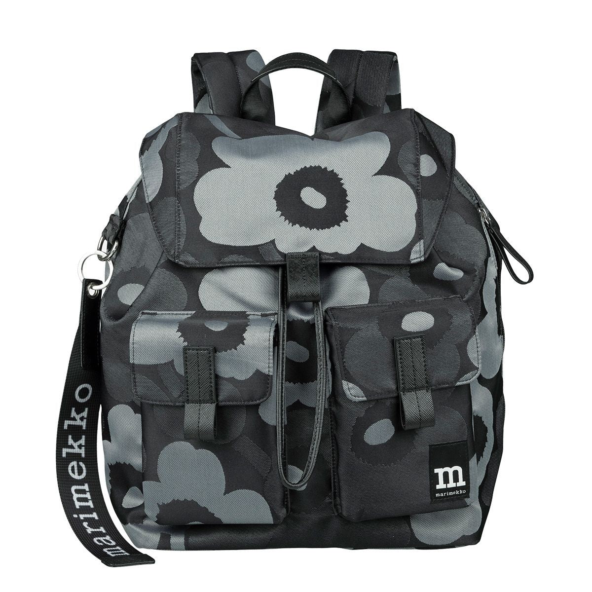 Marimekko Unikko Black / Grey Everything Backpack