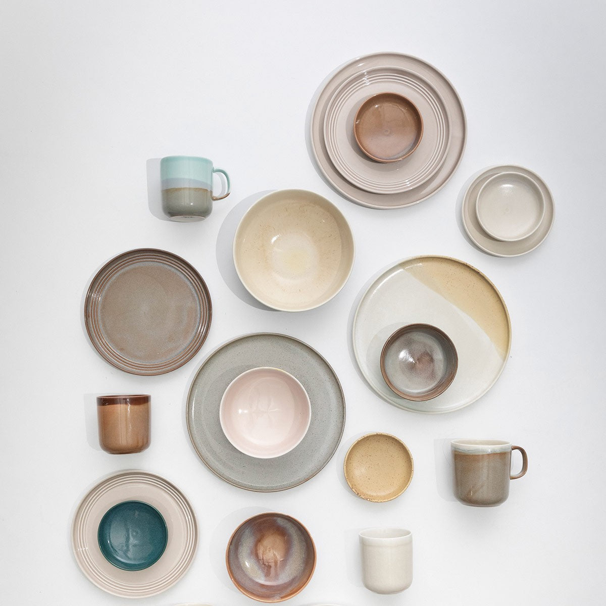 Pentik Tuntu Turquoise / Sand / Grey Mug - 8-1/2 oz