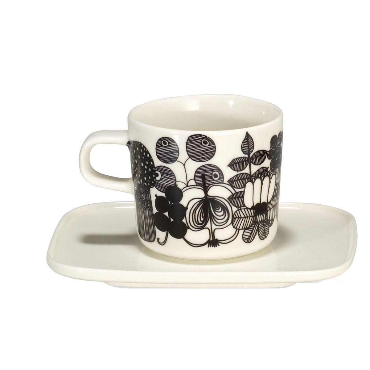 Marimekko Siirtolapuutarha White / Yellow Coffee Cup