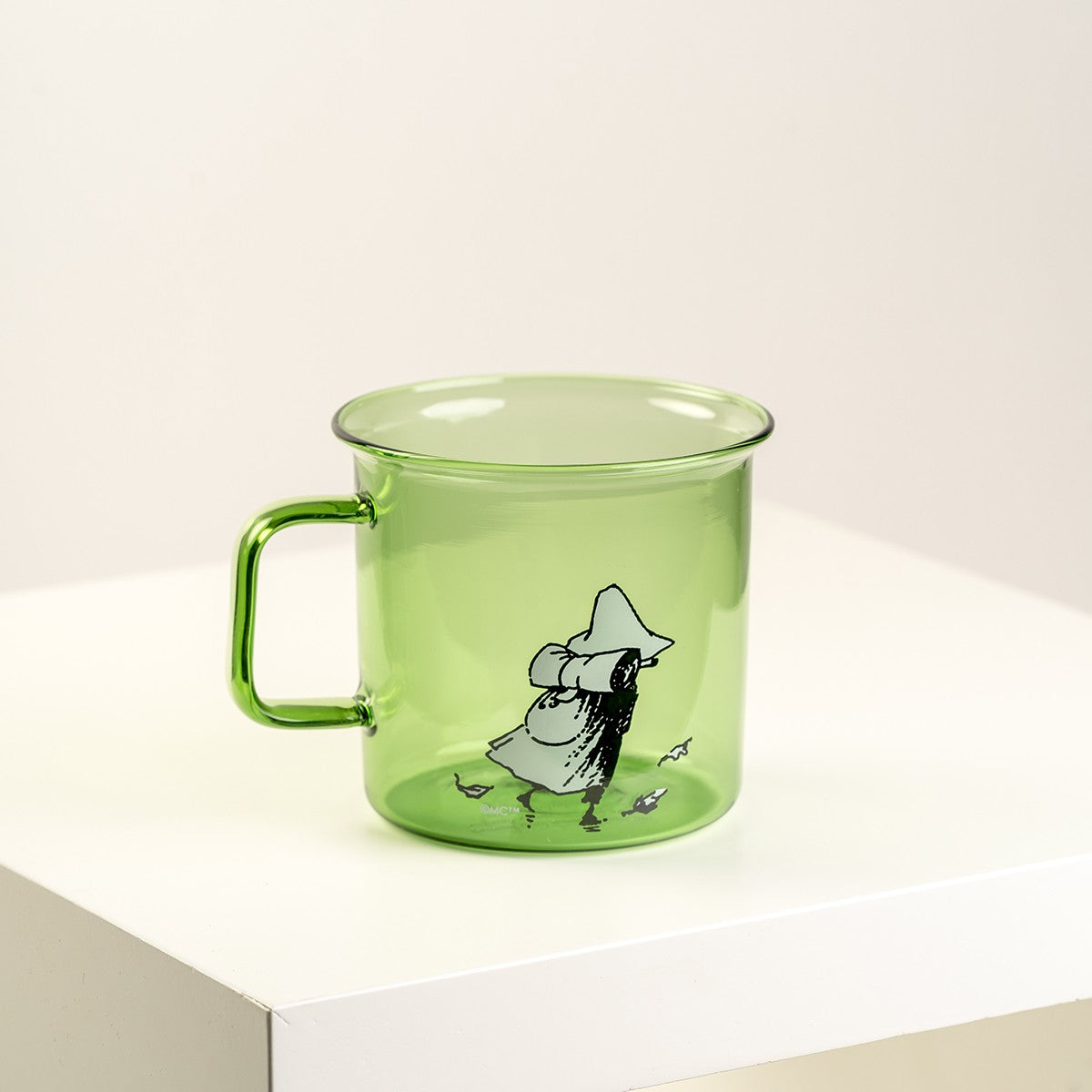 Muurla Moomin Snufkin Green Glass Mug
