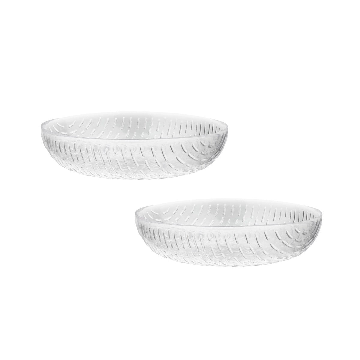 Marimekko Syksy Clear Glass Small Bowl - Set of 2