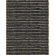 Marimekko Rasymatto Black / Beige Cotton Linen Fabric