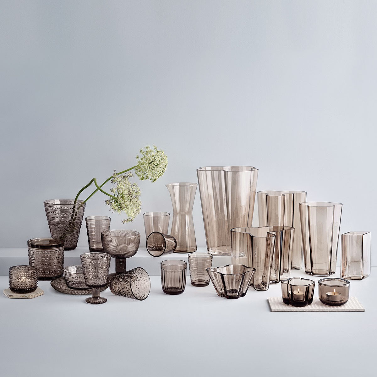 iittala Kastehelmi Linen Candle Holder