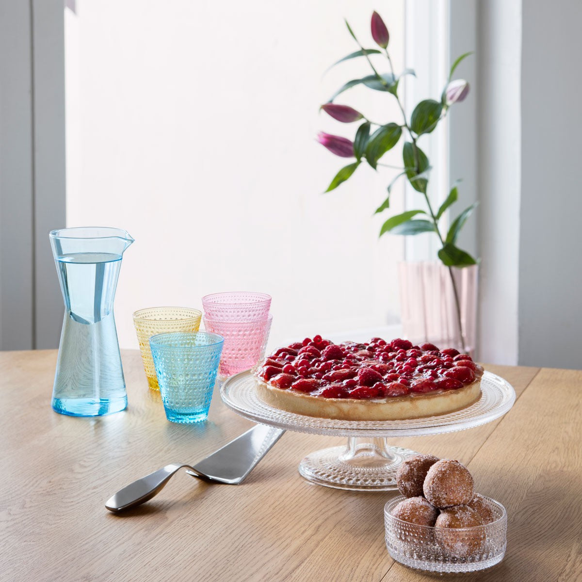 iittala Kastehelmi Clear Small Cake Stand