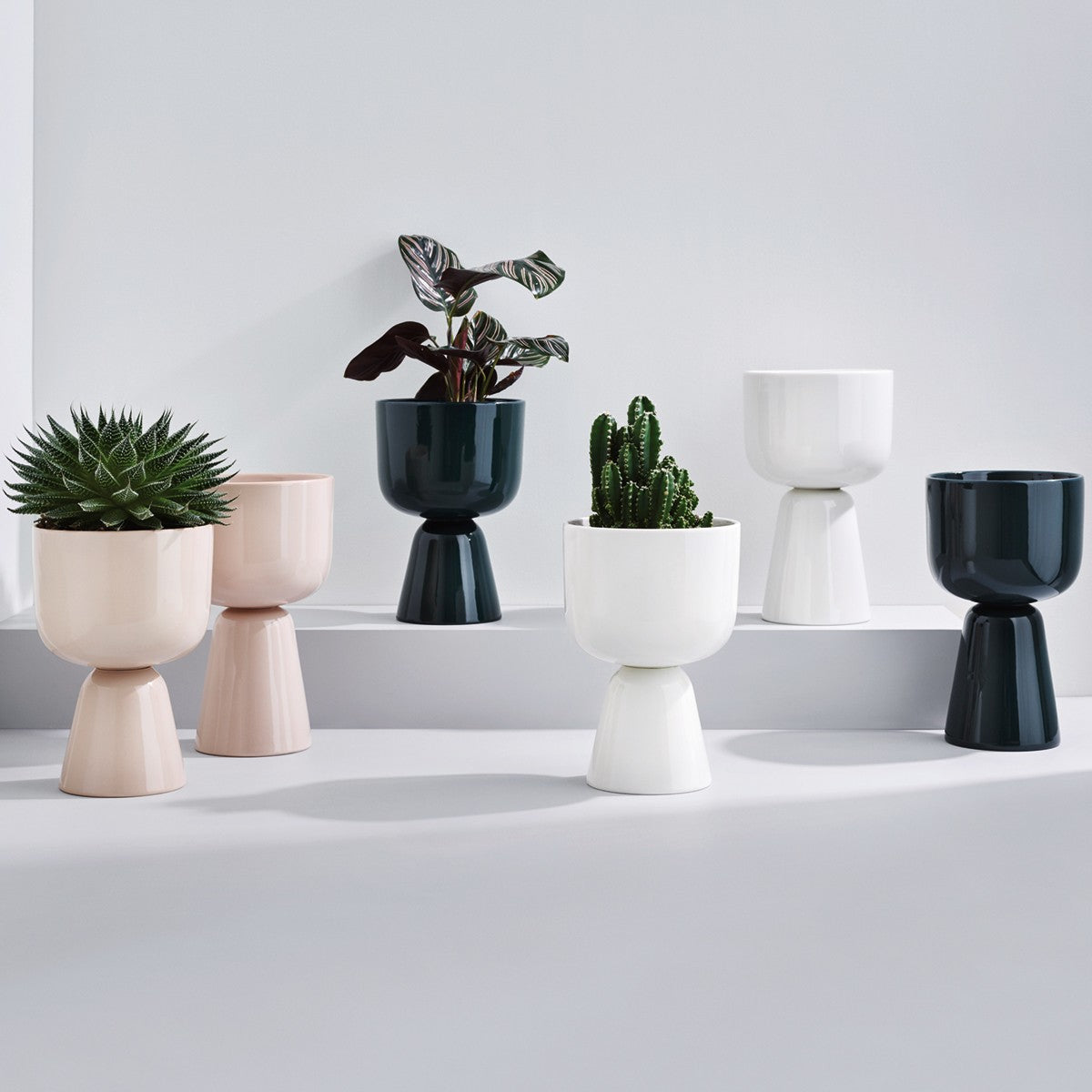 iittala Nappula White Short Plant Pot
