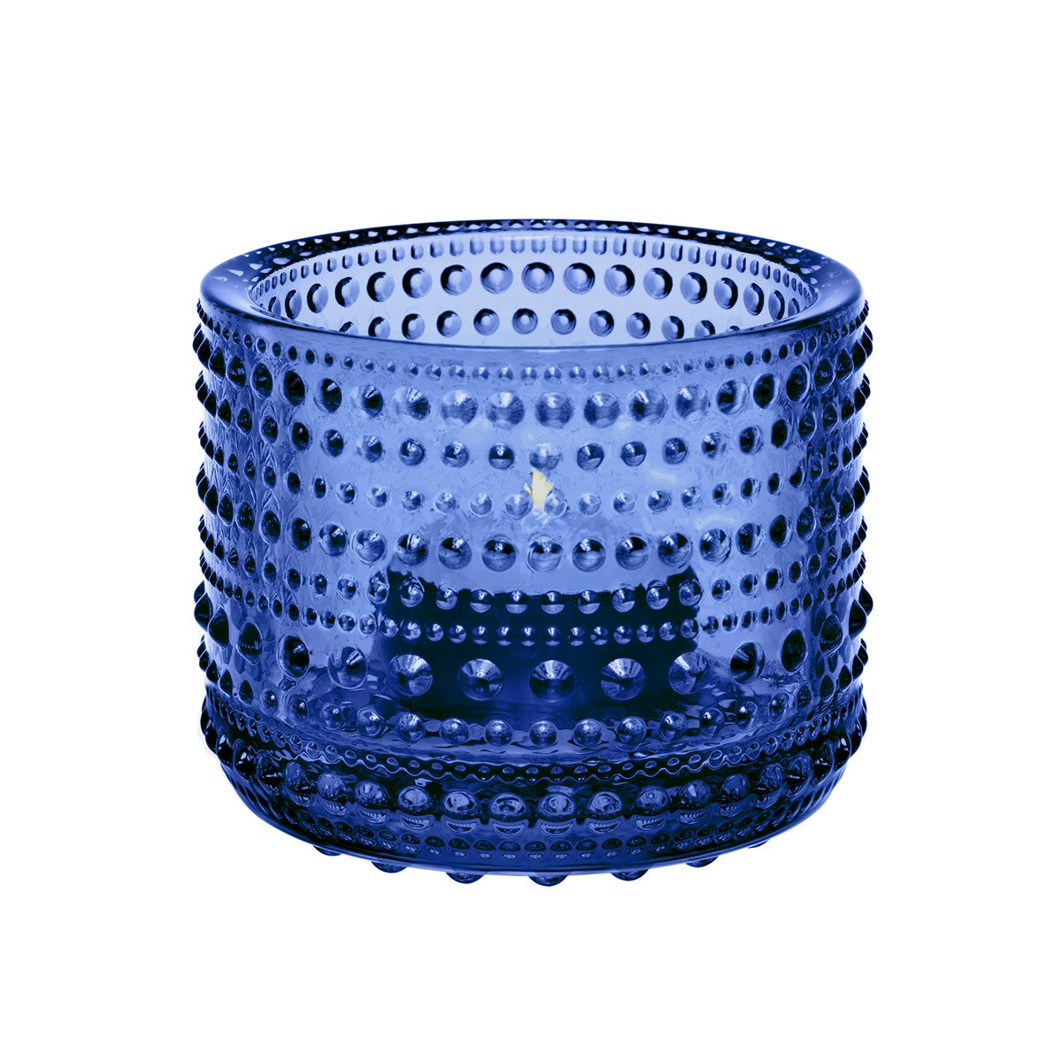 iittala Kastehelmi Ultramarine Blue Candle Holder