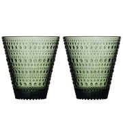 iittala Kastehelmi Pine Green Tumblers - Set of 2